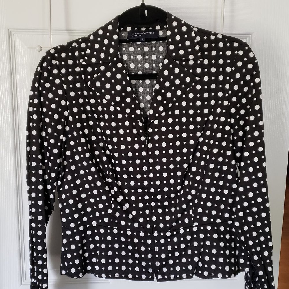 Jones New York Zip-Up Top sz S